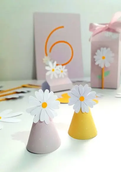 Chapéuzinho para Doces Margaridas