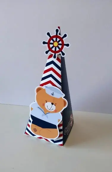 Cone Pirâmide - Ursinho Marinheiro