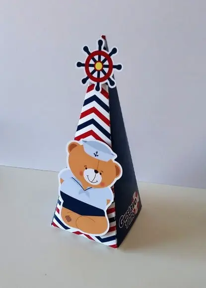 Cone Pirâmide - Ursinho Marinheiro