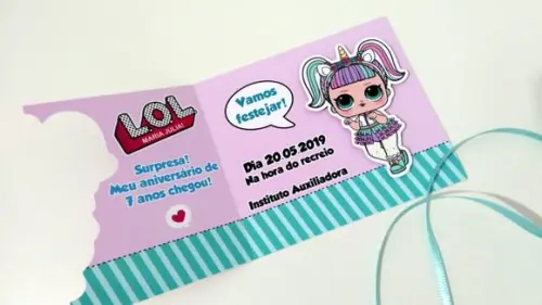 Convite Boneca