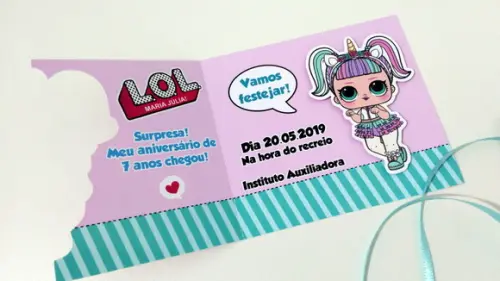 Convite Boneca