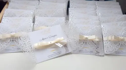 Convite Casamento Rendado