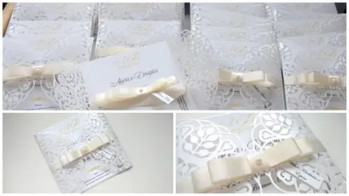Convite Casamento Rendado