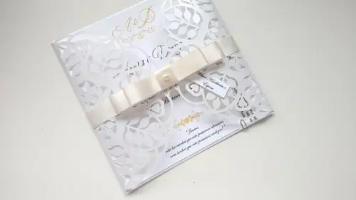 Convite Casamento Rendado