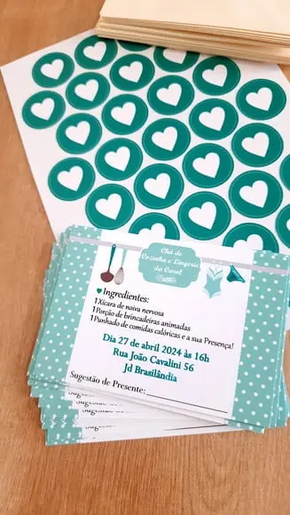 Convite Chá de Cozinha e Lingerie