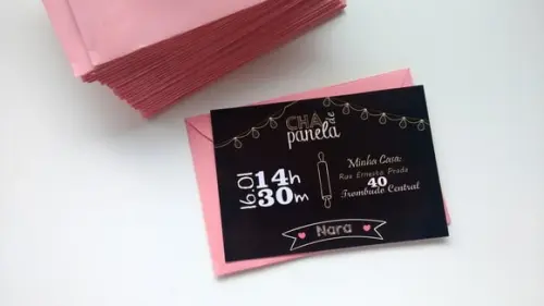 Convite Chá de Panela (chalkboard)