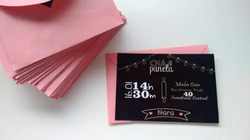 Convite Chá de Panela (chalkboard)