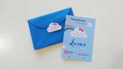 Convite Chuva de Amor