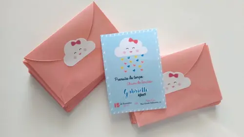 Convite Chuva de Amor
