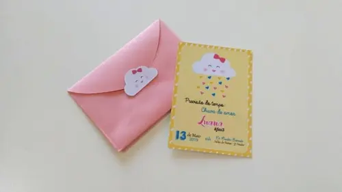 Convite Chuva de Amor