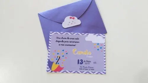 Convite Chuva de Amor