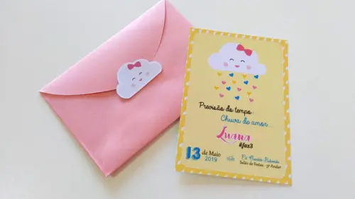 Convite Chuva de Amor