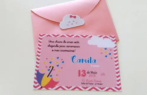 Convite Chuva de Amor