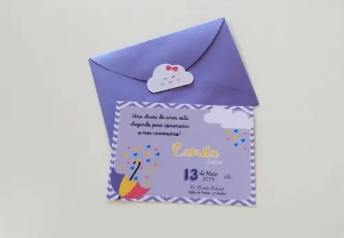 Convite Chuva de Amor