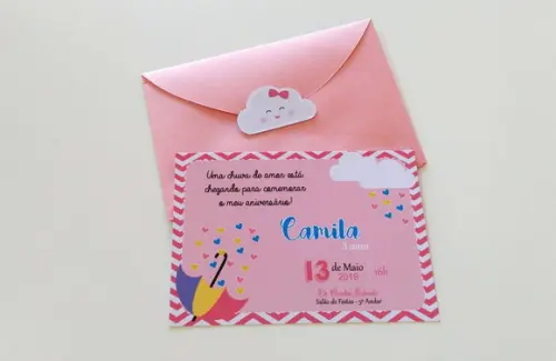 Convite Chuva de Amor