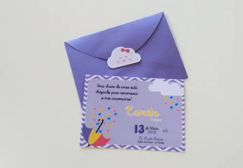 Convite Chuva de Amor