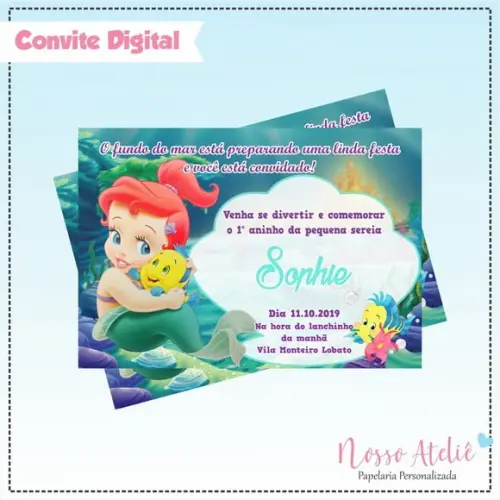 Convite Digital - Ariel