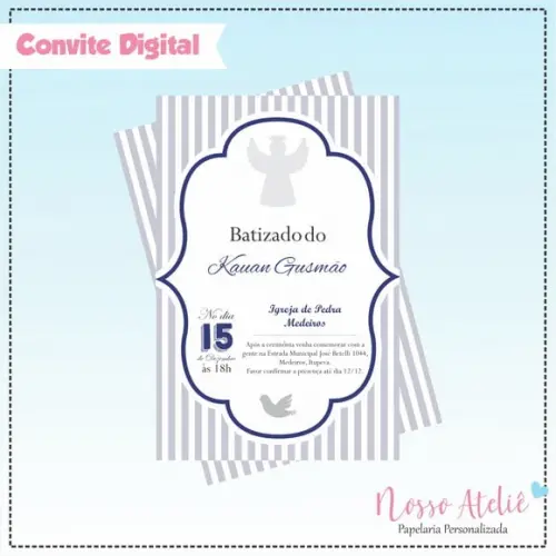 Convite Digital - Batizado