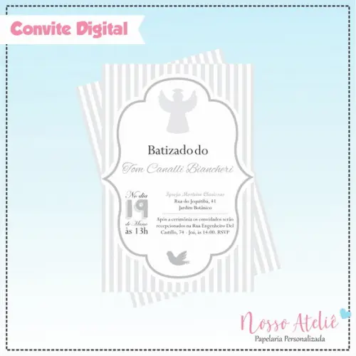 Convite Digital - Batizado