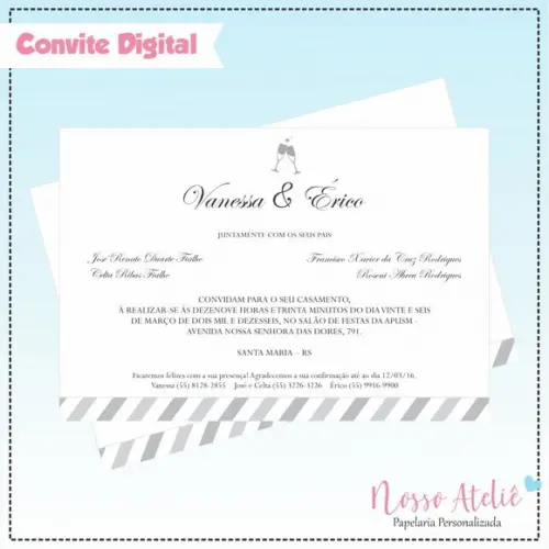 Convite Digital - Casamento