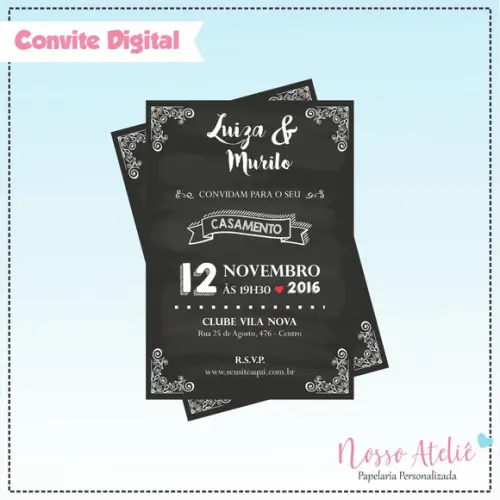 Convite Digital - Casamento