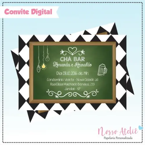 Convite Digital - Chá Bar