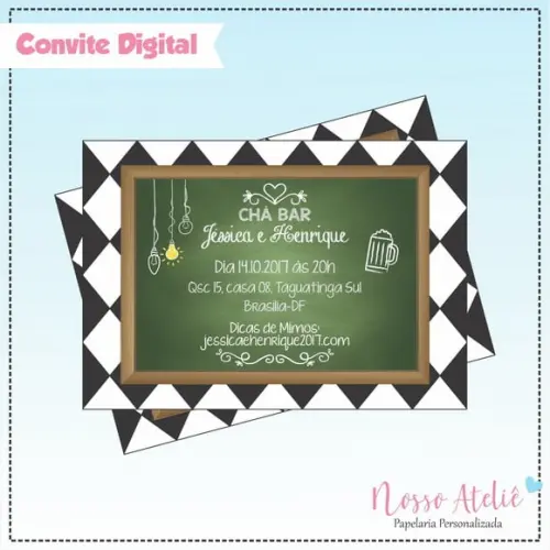 Convite Digital - Chá Bar