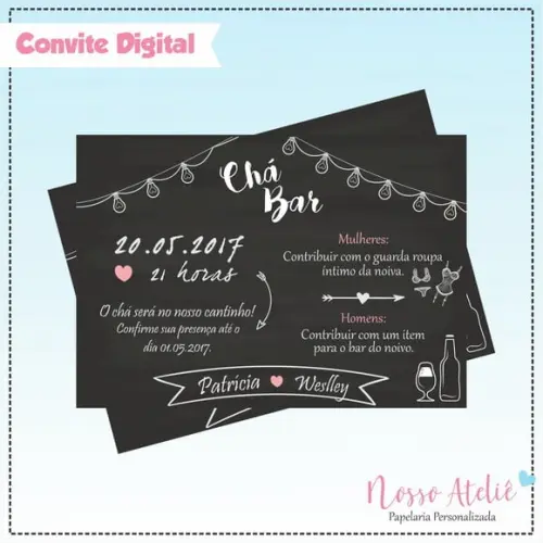 Convite Digital - Chá Bar e Lingerie