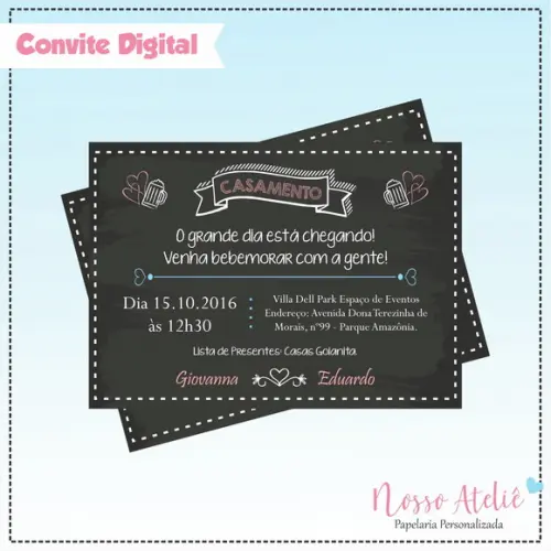 Convite Digital - Chá Bar