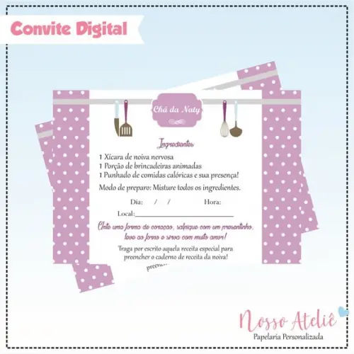Convite Digital - Chá de Panela