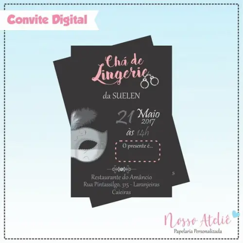 Convite Digital - Chá de Lingerie