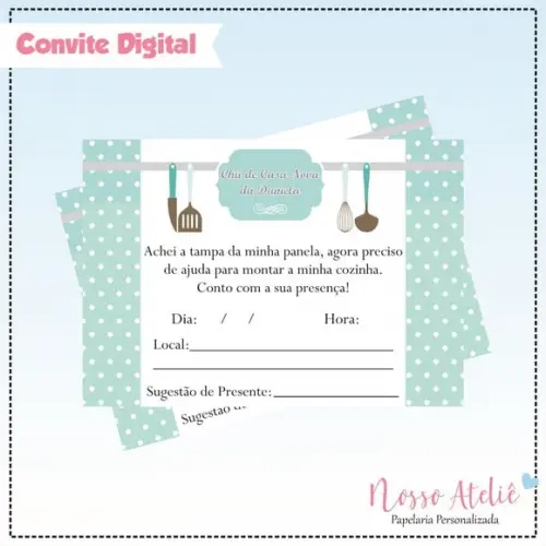 Convite Digital - Chá de Panela