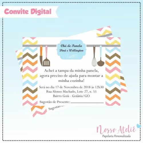 Convite Digital - Chá de Panela