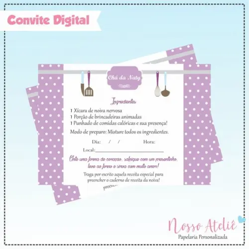 Convite Digital - Chá de Panela