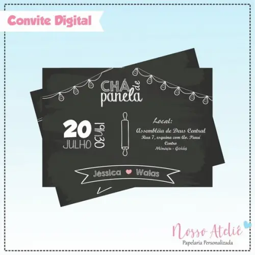 Convite Digital - Chá de Panela