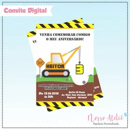Convite Digital - Construção / Obras