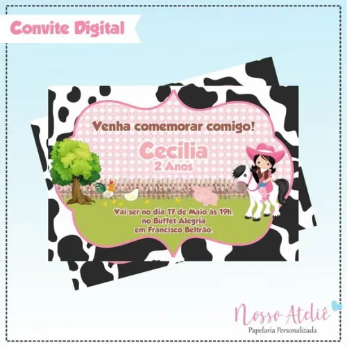 Convite Digital - Fazendinha