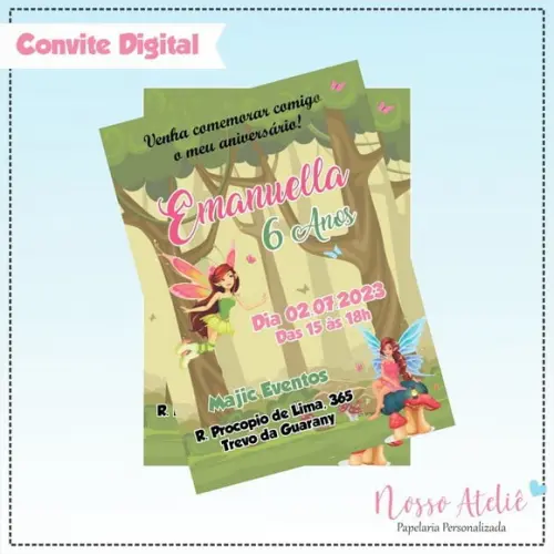 Convite Digital - Fada
