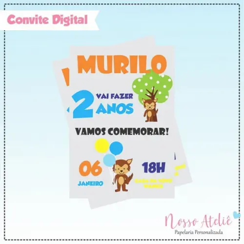 Convite Digital - Lobo Bom