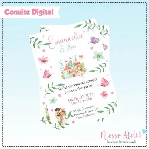 Convite Digital - Mundo Encantado