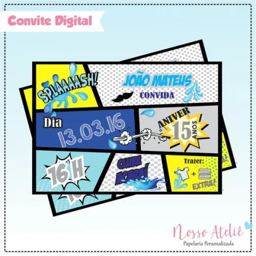Convite Digital - Pool Party