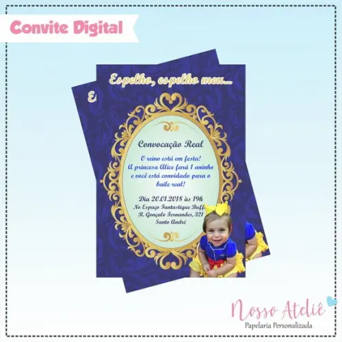 Convite Digital - Princesa
