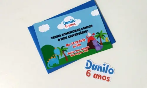 Convite Dinossauro