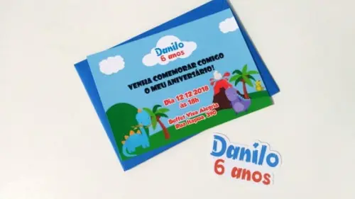 Convite Dinossauro