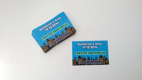 Convite Individual - Heróis