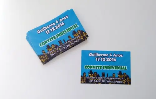 Convite Individual - Heróis