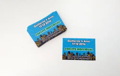 Convite Individual - Heróis