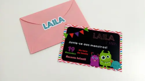 Convite Monstrinhos