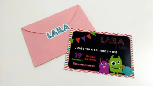 Convite Monstrinhos