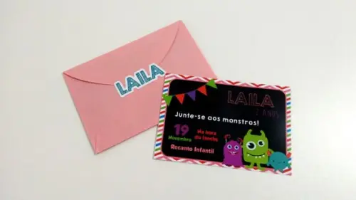Convite Monstrinhos